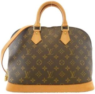 Louis Vuitton Pre-owned Handbags, female, Brown, Size: ONE SIZE Pre-owned Alma Monogram Bag