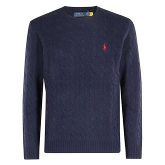 Polo Ralph Lauren Jersey de cuello redondo de corte regular - Knitwear - Hombre - Azul - XL