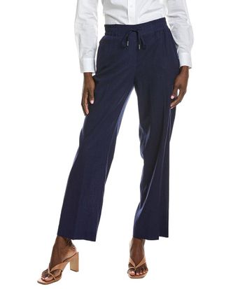 Jones New York Linen-Blend Drawstring Pant
