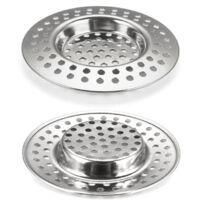 OEM Colador De Fregadero De Cocina De 2 Piezas, Colador De Fregadero De Acero Inoxidable, Filtro Para Cabello De Ducha, Colador De Desag&uuml;e De Fregadero, R