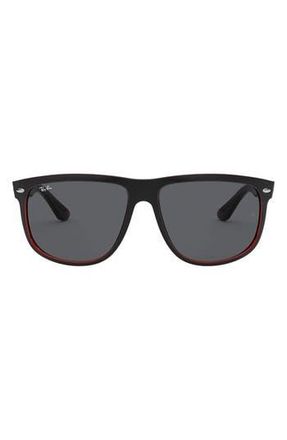 Ray-Ban Boyfriend 60mm Flat Top Sunglasses in Black at Nordstrom Rack