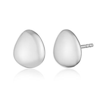 Monica Vinader Sterling Silver Nura Small Pebble Stud Earrings