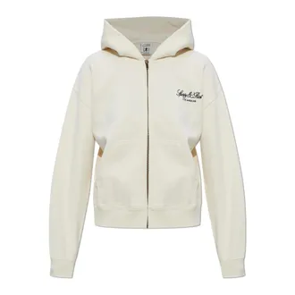 Sporty & Rich Zip-throughs, female, Beige, Size: S Vendome LA Hoodie