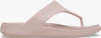 Crocs Womens Crocs GETAWAY TRIANGLE FLIP Womens Flip-flops Quartz - Pink - Size: 6