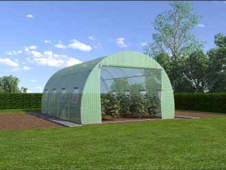 Vente-Unique Copertura di ricambio per serra a tunnel IPOMEA 12m² - L400 x l300 x H200 cm