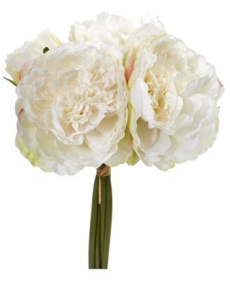 Nearly Natural Set Of 6 Peony Bouquet Artificial Flower