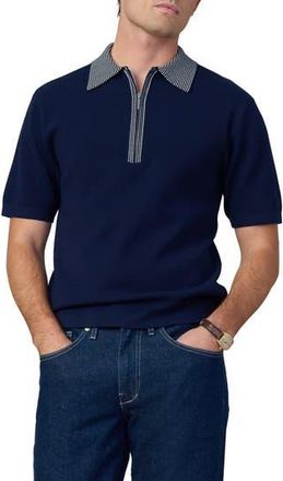Joe's Retro Quarter Zip Polo in True Navy at Nordstrom Rack, Size Xx-Large