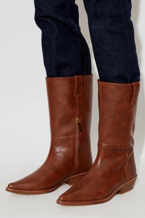 Michael Michael Kors Farren Heeled Boots, Womens, Brown