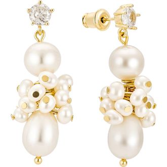 Untamed Petals Sydney Pearl Drop Earrings in Gold at Nordstrom