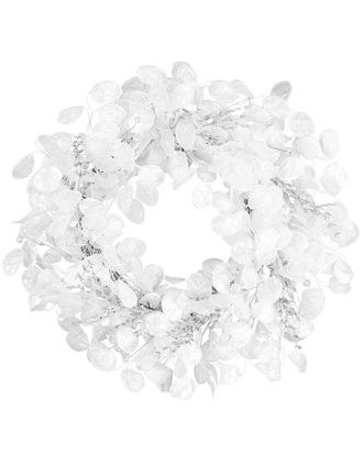 National Tree Company 24in Winter Frost White Wreath