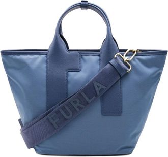 Furla Elegante en veelzijdige tote tas - Dames - Shoppers - Blauw - ONE Size - Nylon - Tassen