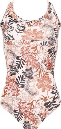 Amir Slama Costume da bagno a fiori - Bianco