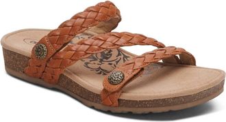 Aetrex Womens Josie Braided Slide In Ginger