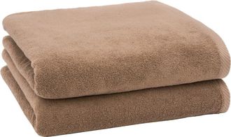 Linum Home Textiles 2-Pack Ediree Cotton Bath Towel Set in Cocoa at Nordstrom Rack
