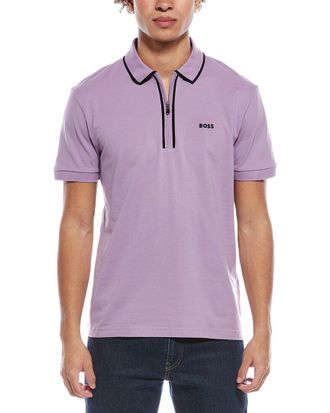 HUGO BOSS Philix Tape 1/4-Zip Polo Shirt