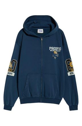 PacSun Athletic Department Cotton Zip Hoodie in Navy at Nordstrom, Size X-Large