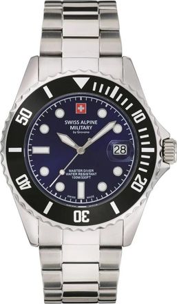 Swiss Alpine Military Heren Horloge Master-Diver Analoog Quartz 7053.1138 - unisex - Horloges - Grijs - ONE Size - Accessoires