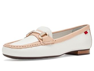 Marc Joseph New York Grand Street Mosaic Womens Shoes White & Champagne Pearlized Grainy : 10.5 M, Leather