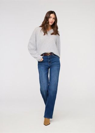 Duer Performance Denim High Rise Straight in Blue-Maize at Nordstrom, Size 31 X 28