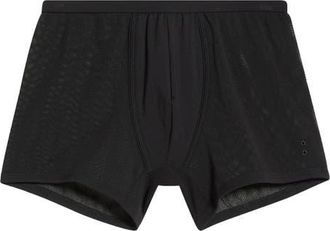 Ron Dorff Mesh Cotton Boxer Briefs in Black at Nordstrom, Size X-Large