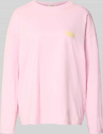 American Vintage American Vintage Longsleeve mit Label-Print Modell GIXY in Hellrosa, Gr&ouml;&szlig;e XS/S