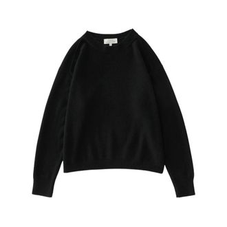 STUDIO NICHOLSON Haddan Knit - Heren - Truien - Zwart - Maat: M Kasjmier
