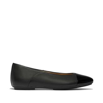 FitFlop Fitflop Womens Danser Cap-Toe Ballerina in All