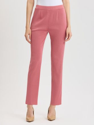 Misook Nancy Slim Leg Mylana Knit Pant in Honey Suckle at Nordstrom, Size Xx-Large