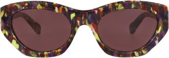 Chlo&eacute; Cat Eye-Frame Recycled Acetate Sunglasses