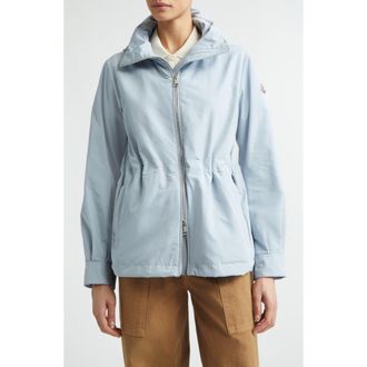 Moncler Enette Hooded Jacket in Blue at Nordstrom, Size 2