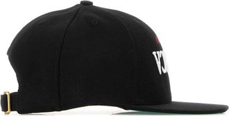 Willy Chavarria Mens Welcome Baseball Cap Black Polyester