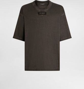 Dolce & Gabbana Cotton T-shirt - Man T-shirts And Polos Black 48