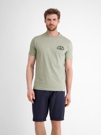 Lerros T-Shirt LERROS, Herren, Gr. XXL, grau (tinted grau), Single Jersey, Obermaterial: 100% Baumwolle, bedruckt, regular fit taillenbedeckt, Rundhals, Shir