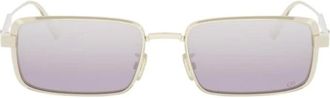 Dior Sunglasses, unisex, Gray, Size: 55 MM Cannage S2U