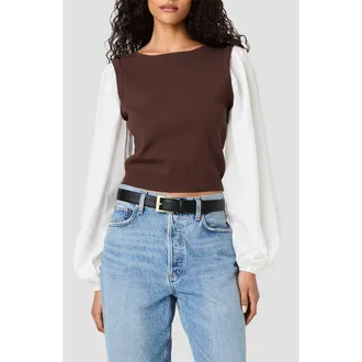 French Connection Maxime Layered Look Sweater Vest in Coc. Brwn (Maxime) at Nordstrom, Size X-Large