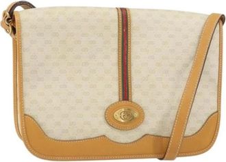 Gucci Pre-owned Cross Body Bags, female, Beige, Size: ONE SIZE Pre-owned Plastic Cross Body Bag