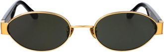 Linda Farrow Sadie Zonnebril voor een stijlvolle look - Dames - Zonnebrillen - Zwart - 53 MM - Accessoires