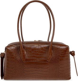Yuzefi Brioche Duffle - Dames - Schoudertassen - Bruin - ONE Size - Leer - Tassen