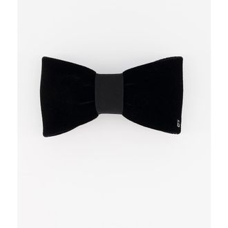 Alexandre de Paris Josephine Velvet Bow Barette in Black at Nordstrom