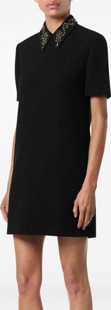 Versace Womens Mini Dress Virgin Wool Black