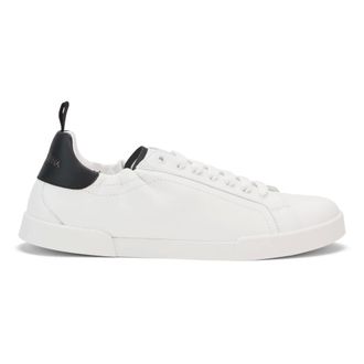 Dolce & Gabbana Portofino Sneaker - Heren - Schoenen - Wit - Maat: 42 1/2 EU Leer