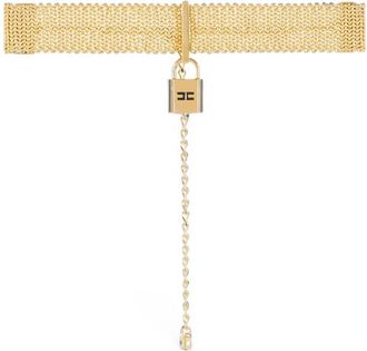 Elisabetta Franchi Choker With Jewel Padlock
