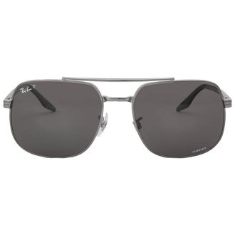 Ray-Ban Polarized Dark grey Square Unisex Sunglasses RB3699 004/K8 59