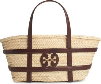 Tory Burch Tory Burch Ella Eimerbeutel im Beige Stroh