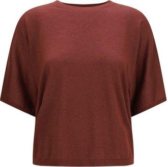 Brunello Cucinelli Bordeaux Cashmere Womens Sweatshirt