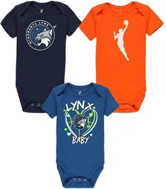 Outerstuff Infant Outerstuff Minnesota Lynx Slide Home 3-Piece Creeper Set in Navy at Nordstrom, Size 24M