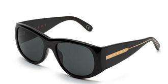 Marni Orinoco River Black Q8D Mens Sunglasses Black Size 56