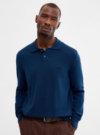 BOSS Mens Asac embroidered-signature Polo Shirt