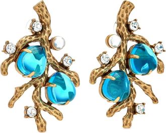 Kenneth Jay Lane Sea Branch oorbellen - Goud