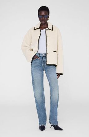 Anine Bing Camden Jacket in Cream at Nordstrom, Size X-Small